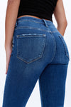 Butt Lifting Flare Denim Jeans-Flare & Bootcut-BAYEAS