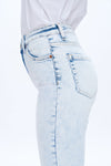 Slit Hem Bootcut Jeans-Flare & Bootcut-BAYEAS