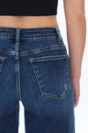 Low Cut Wide Leg Crop Straight Denim Jeans-Wide Leg-BAYEAS