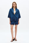 Miami High Rise Embroidered Shorts