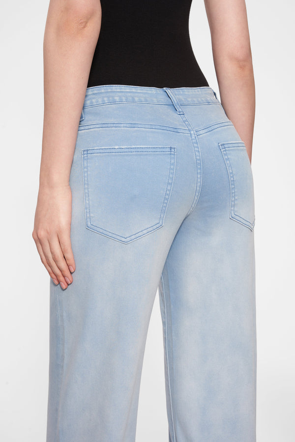 Luna Mid Rise Wide Leg Pants-Wide Leg-BAYEAS