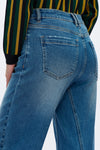 Mid Rise Barrel Leg Jeans-Barrel-BAYEAS