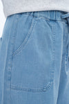 Relax Drawstring Denim Shorts-Shorts-BAYEAS