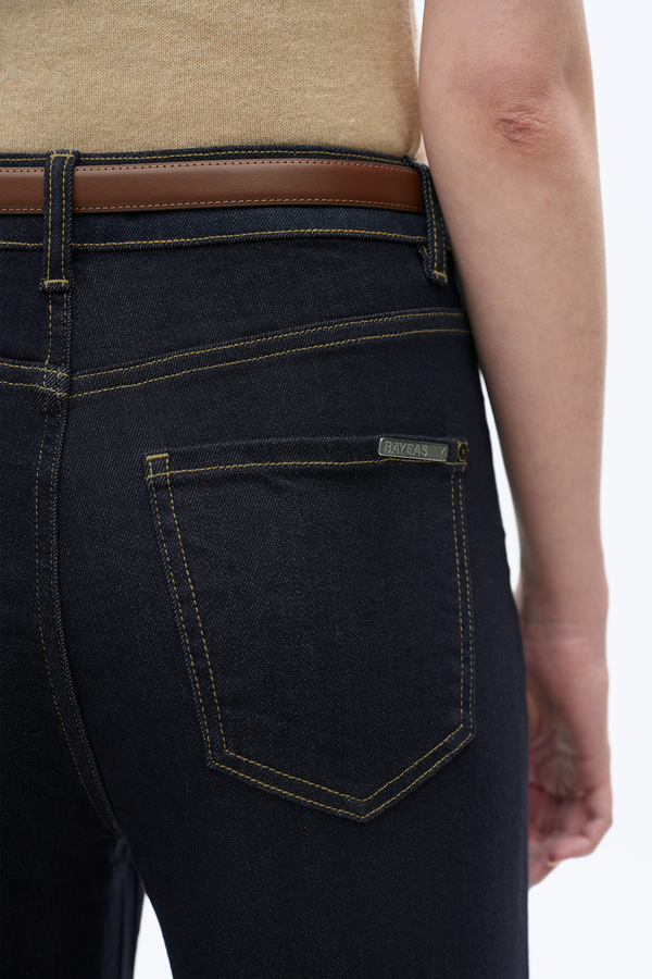 Raw Denim Wide Leg Jeans-Wide Leg-BAYEAS