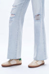 High Rise Wide Leg Straight Jeans-Wide Leg-BAYEAS