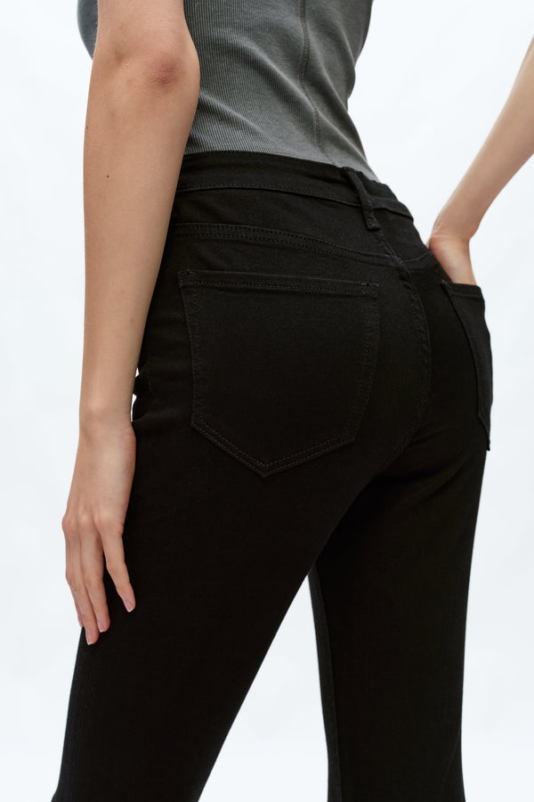 High Rise Bootcut Jeans-Flare & Bootcut-BAYEAS