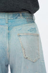High Rise Barrel Leg Jeans-Barrel-BAYEAS