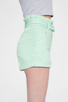 Eva Ultra High-Rise Denim Bermuda Shorts-Shorts-BAYEAS