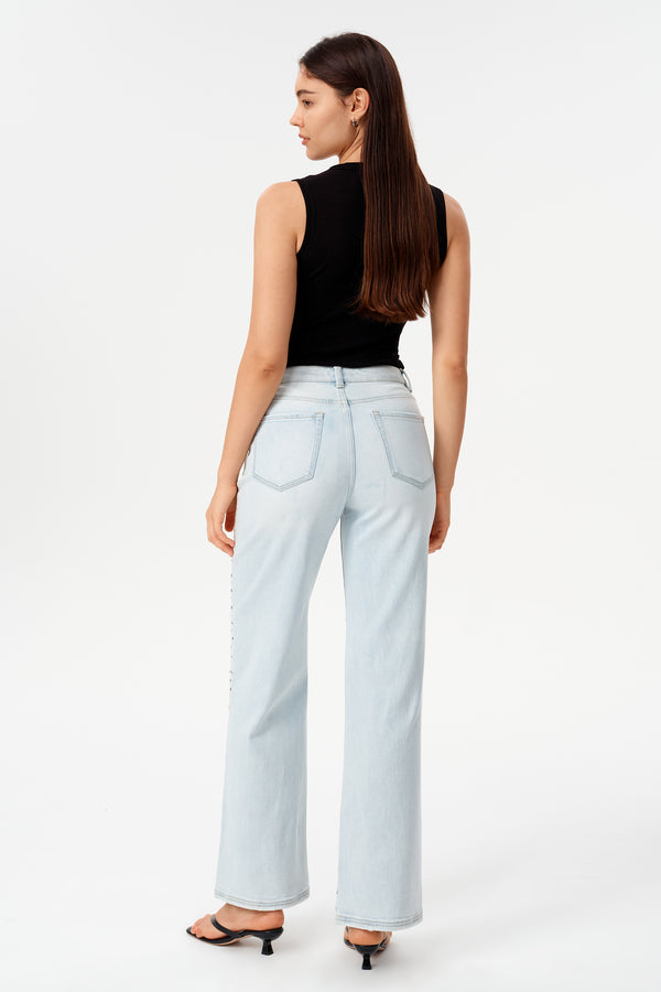 Valentine High Rise Straight Jeans
