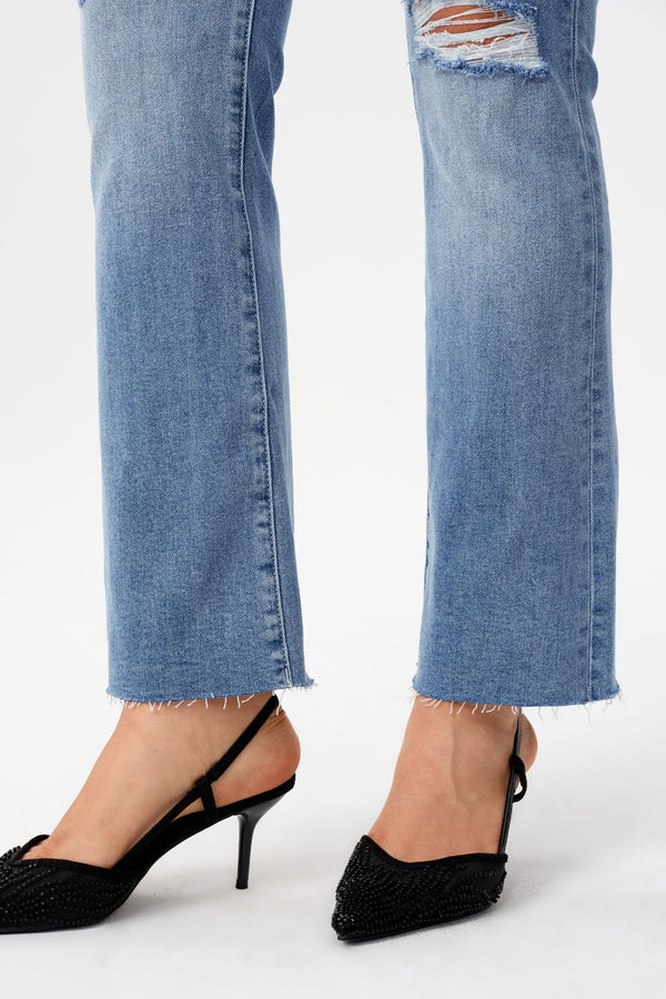 High Rise Bootcut Jeans