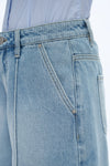 Mid Rise Bermuda Denim Shorts-Bermuda Shorts-BAYEAS