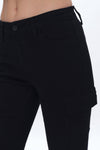 Slim Fit Cargo Jeans-Mom Jeans-BAYEAS