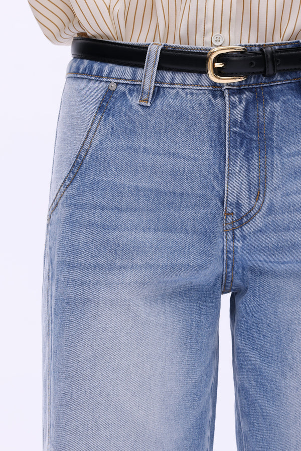JEREMY MID-RISE TWO-TONES WIDE LEG-BAYEAS
