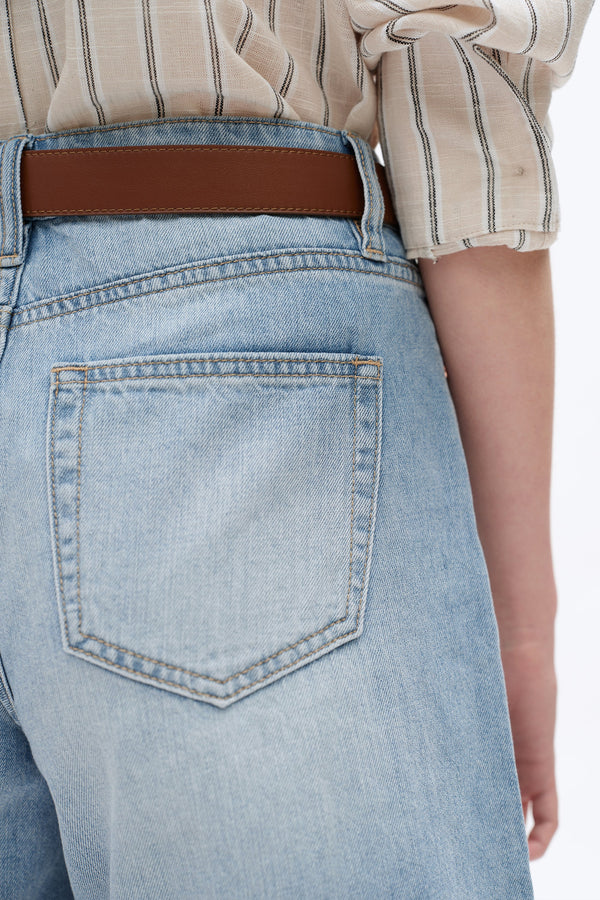 Mid Rise Denim Shorts-Shorts-BAYEAS