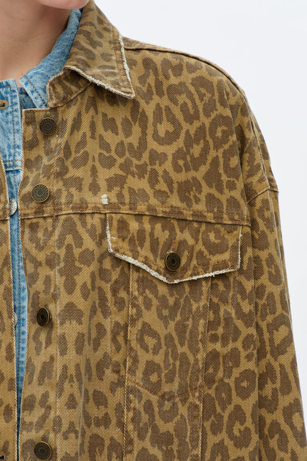 Relaxed Leopard Jacket-Jackets-BAYEAS