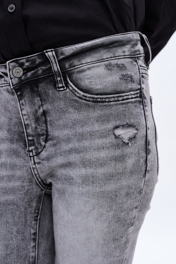 Mid Rise Skinny Jeans-Skinny-BAYEAS