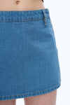 Mid Rise Mini Denim Skirt-Skirts-BAYEAS
