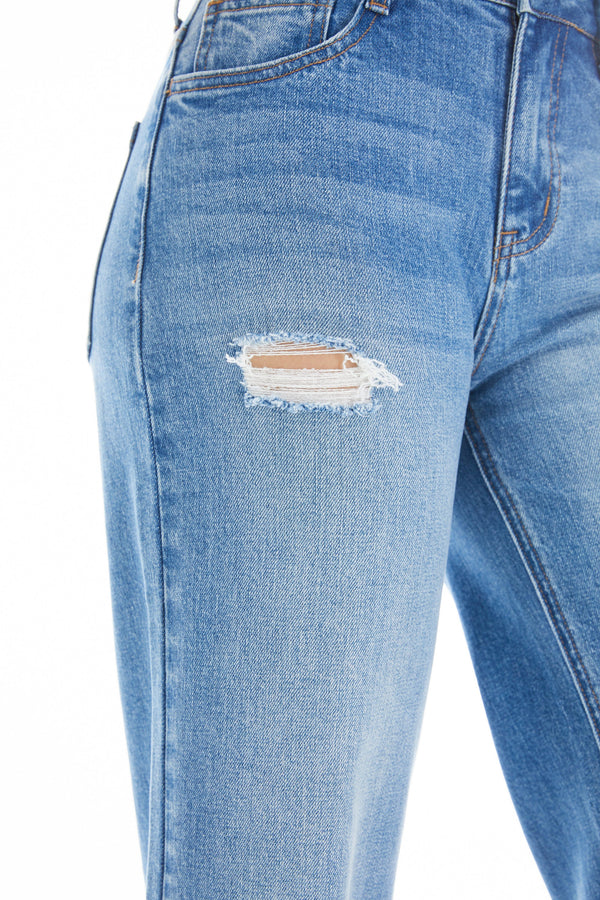 Womens Wide Leg Jeans-Wide Leg-BAYEAS