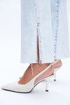 Slit Hem Bootcut Jeans-Flare & Bootcut-BAYEAS