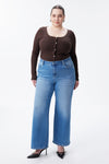 Modern High Rise Wide Leg Jeans
