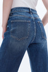 High Rise Relaxed Wide Leg Denim Jeans-Wide Leg-BAYEAS