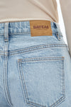 Mid Rise Barrel Leg Jeans-Wide Leg-BAYEAS