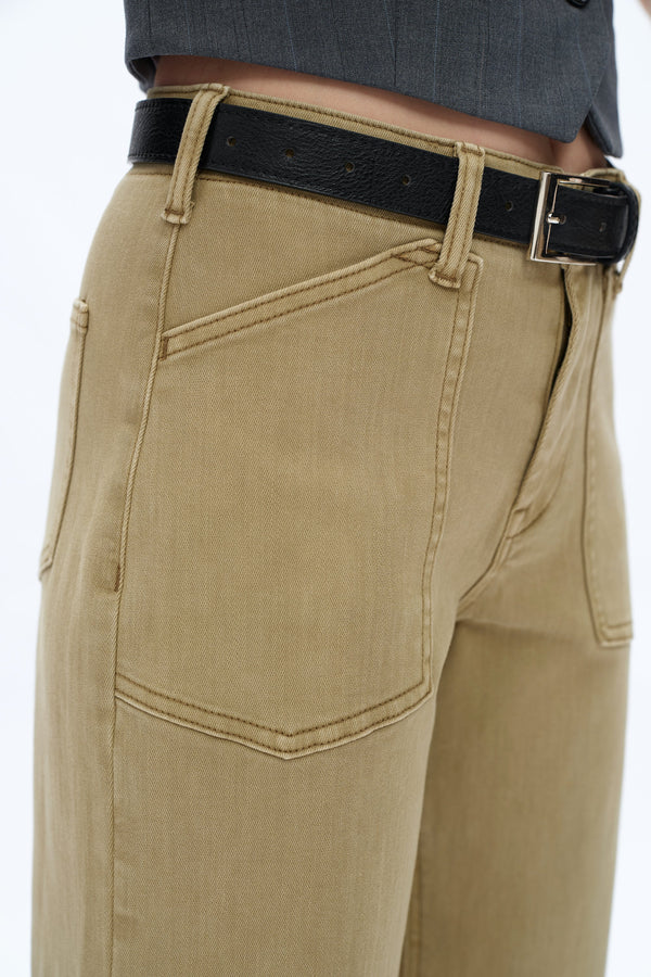 Mid Rise Wide Leg Jeans-Wide Leg-BAYEAS