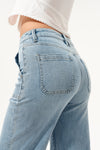 Jess High Rise Relaxed Straight Denim Jeans