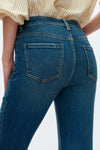 High Rise Cropped Flare Pants