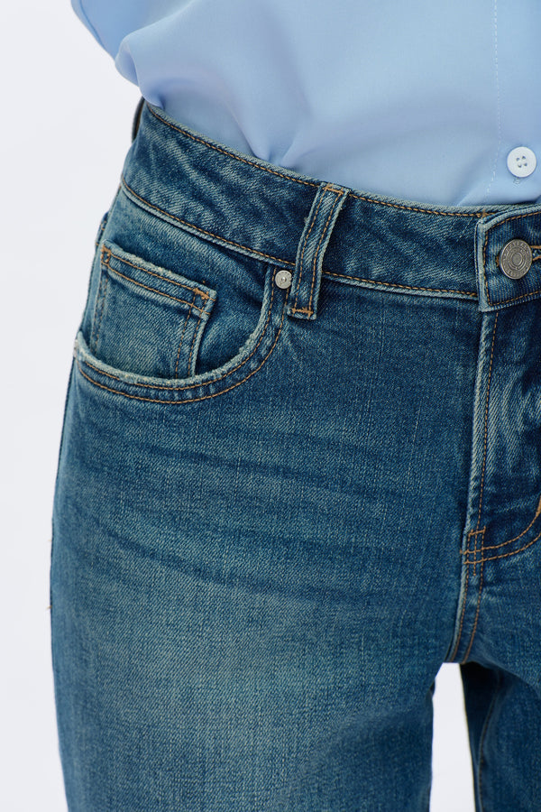 MID RISE STRAIGHT LEG-Straight-BAYEAS