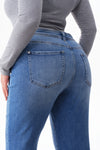 High Rise Vintage Straight Leg Jeans
