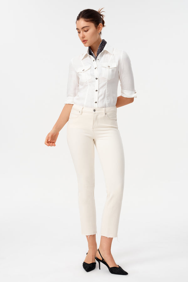Elowen Mid Rise Straight Jeans