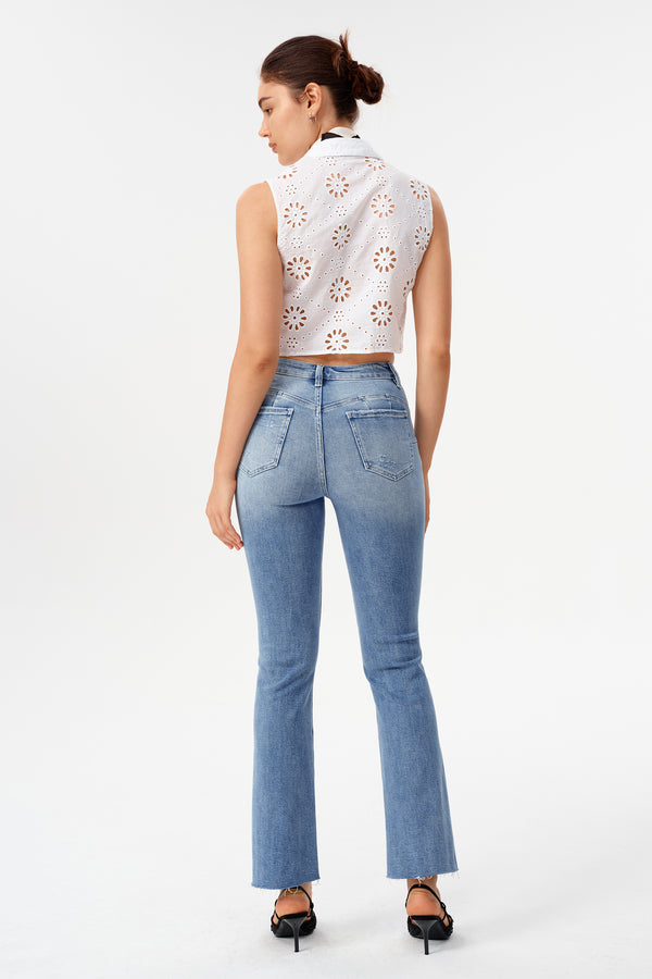 High Rise Bootcut Jeans