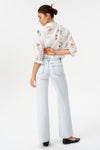 Zephyrine Mid Rise Wide Leg Jeans