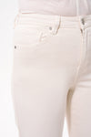 High Rise Ankle Embroidered Lace Straight Leg Pants