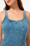 Strap Denim Dress