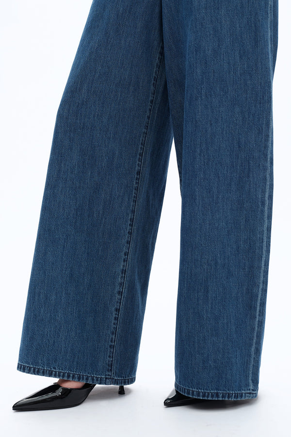 High Rise Wide Leg Jeans-Wide Leg-BAYEAS