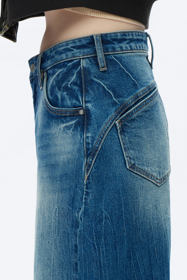 MID RISE DROP CROTCH HAREM-Shorts-BAYEAS