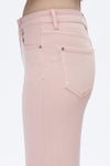 Pink High Rise Straight Jeans-Straight-BAYEAS
