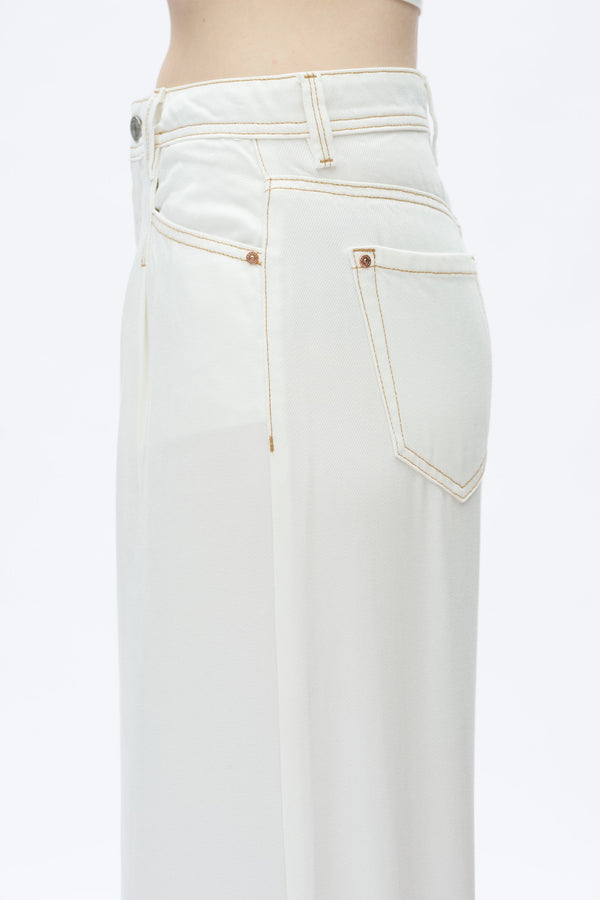 High Rise Pleated Wide Leg-Wide Leg-BAYEAS