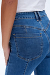 Front Cargo Pockets Flare Jeans-Flare & Bootcut-BAYEAS