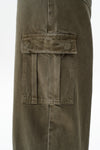 Low Rise Cargo Drop Crotch Barrel Leg Pants