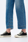Mid Rise Barrel Leg Jeans-Barrel-BAYEAS