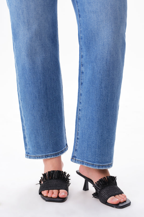 High Rise Vintage Straight Leg Jeans