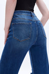 High Rise Wide Leg Denim Jeans-Wide Leg-BAYEAS