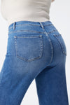 High Rise Ankle Wide Leg Jeans