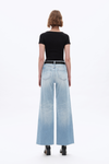 High Rise Wide Leg Raw Hem