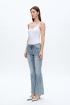 Faded Washed Flare Jeans-Flare & Bootcut-BAYEAS