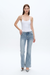 Faded Washed Flare Jeans-Flare & Bootcut-BAYEAS
