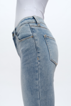 Faded Washed Flare Jeans-Flare & Bootcut-BAYEAS